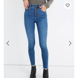 Madewell high rise skinny Mackey wash